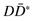 ${\rm{D\bar D*}}$