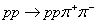 $pp \to pp{\pi ^ + }{\pi ^ - }$