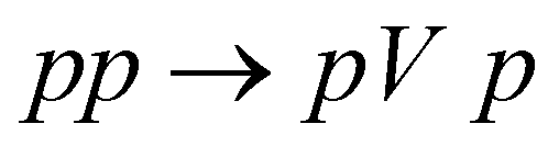 $pp \to pV{\rm{ }}p$