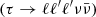 $ (\tau \to \ell \ell '\ell '\nu \bar \nu ) $